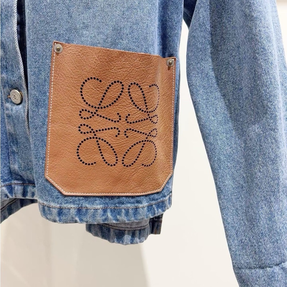 ❌sold❌Authentic Loewe Blue Denim Jacket - Picture 3 of 8